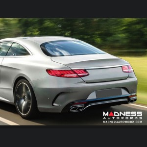 Mercedes-Benz S-Class AMG Coupe Rear Bumper Fins - Carbon Fiber